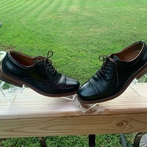 Bass Black Wingtip Shoes